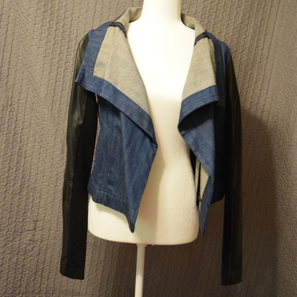 Cute jean/leather jacket